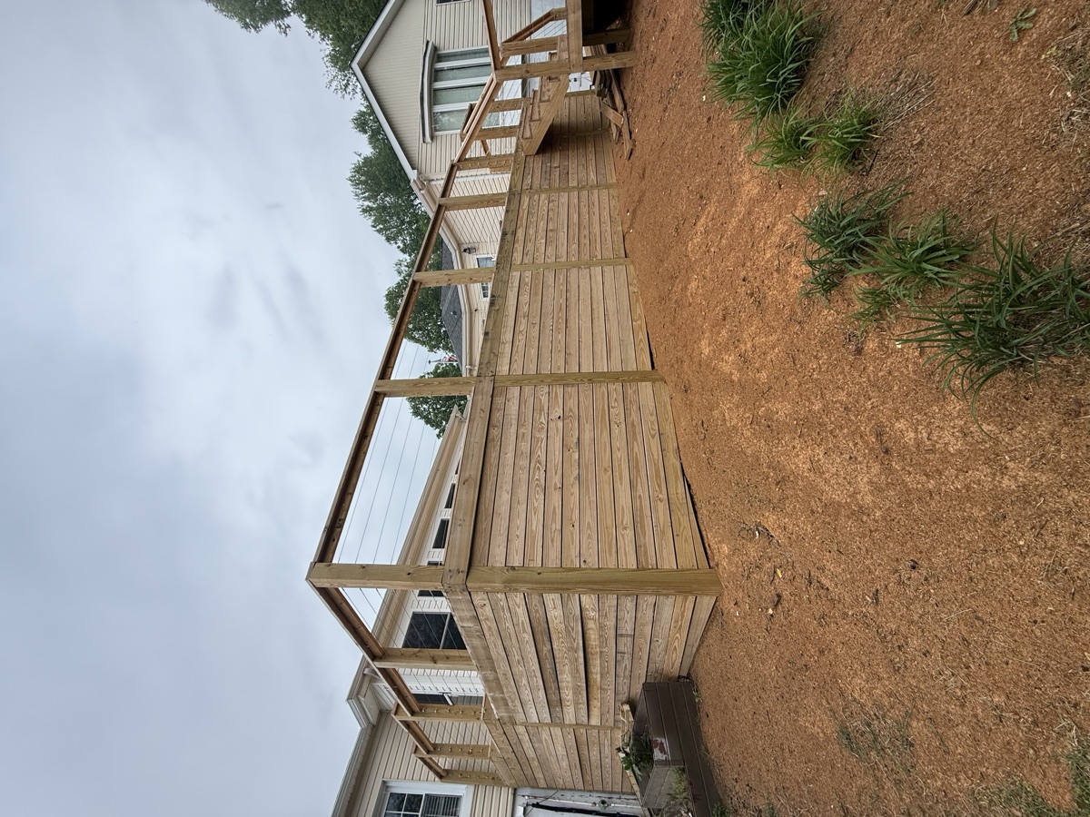 Deck staining project by Rock's Painting in the Tri-Cities