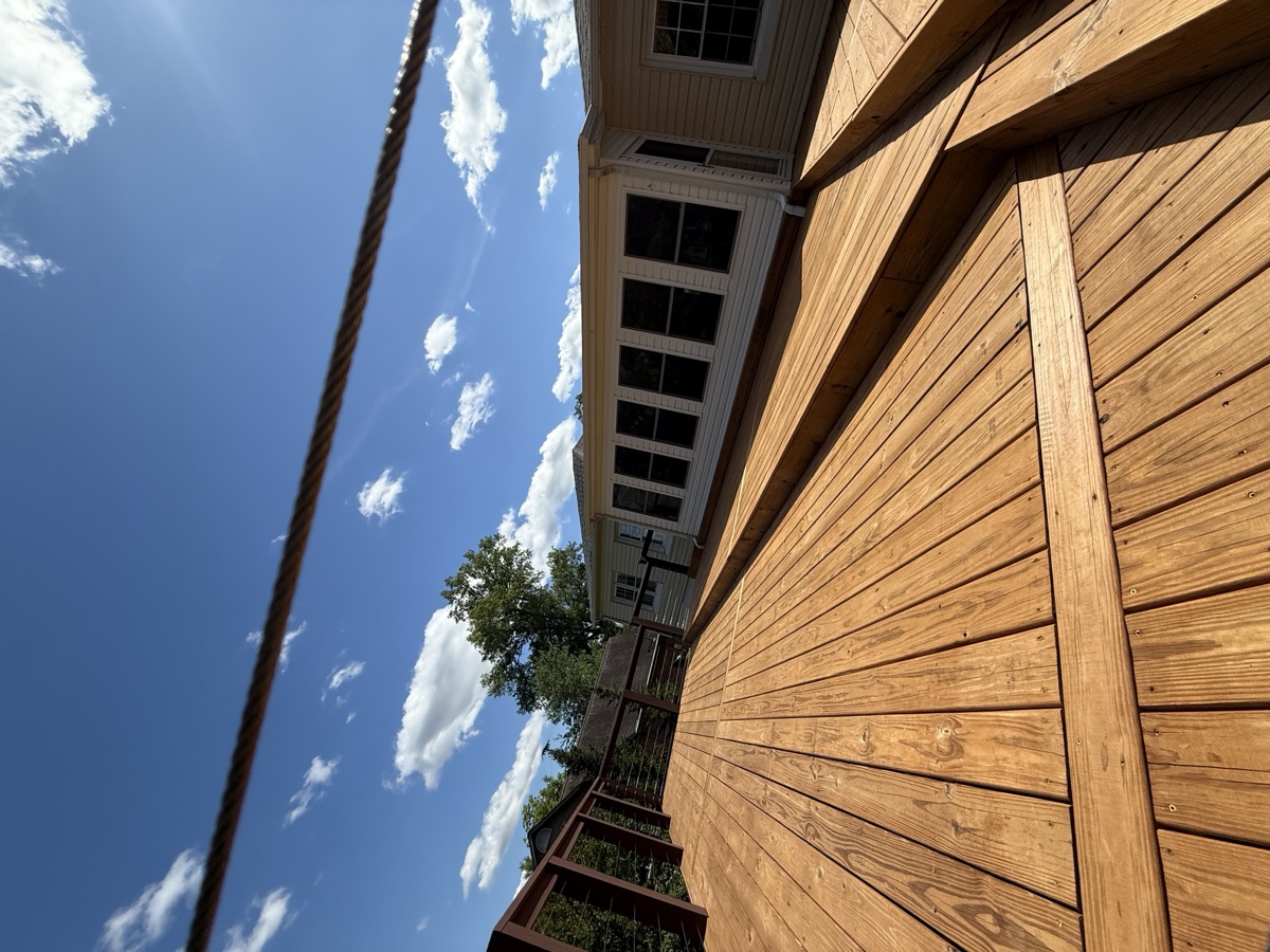 Deck Staining project example