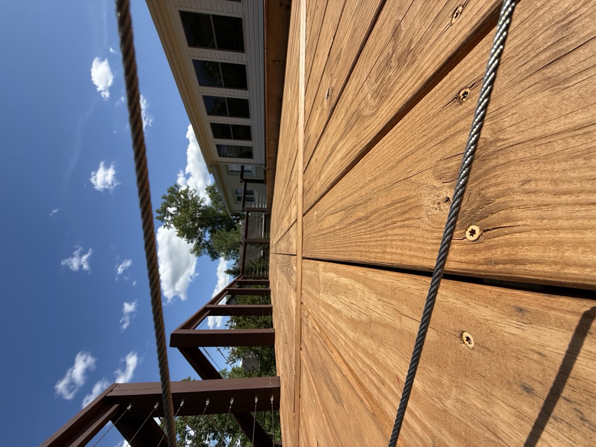 Deck staining project by Rock's Painting in the Tri-Cities
