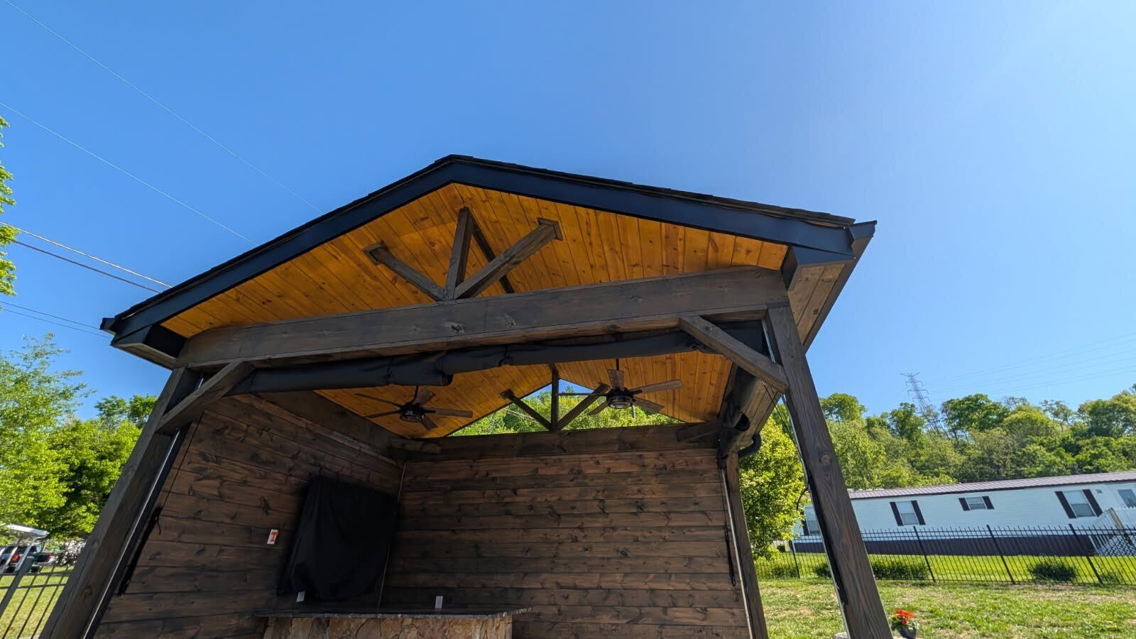 Deck staining project by Rock's Painting in the Tri-Cities