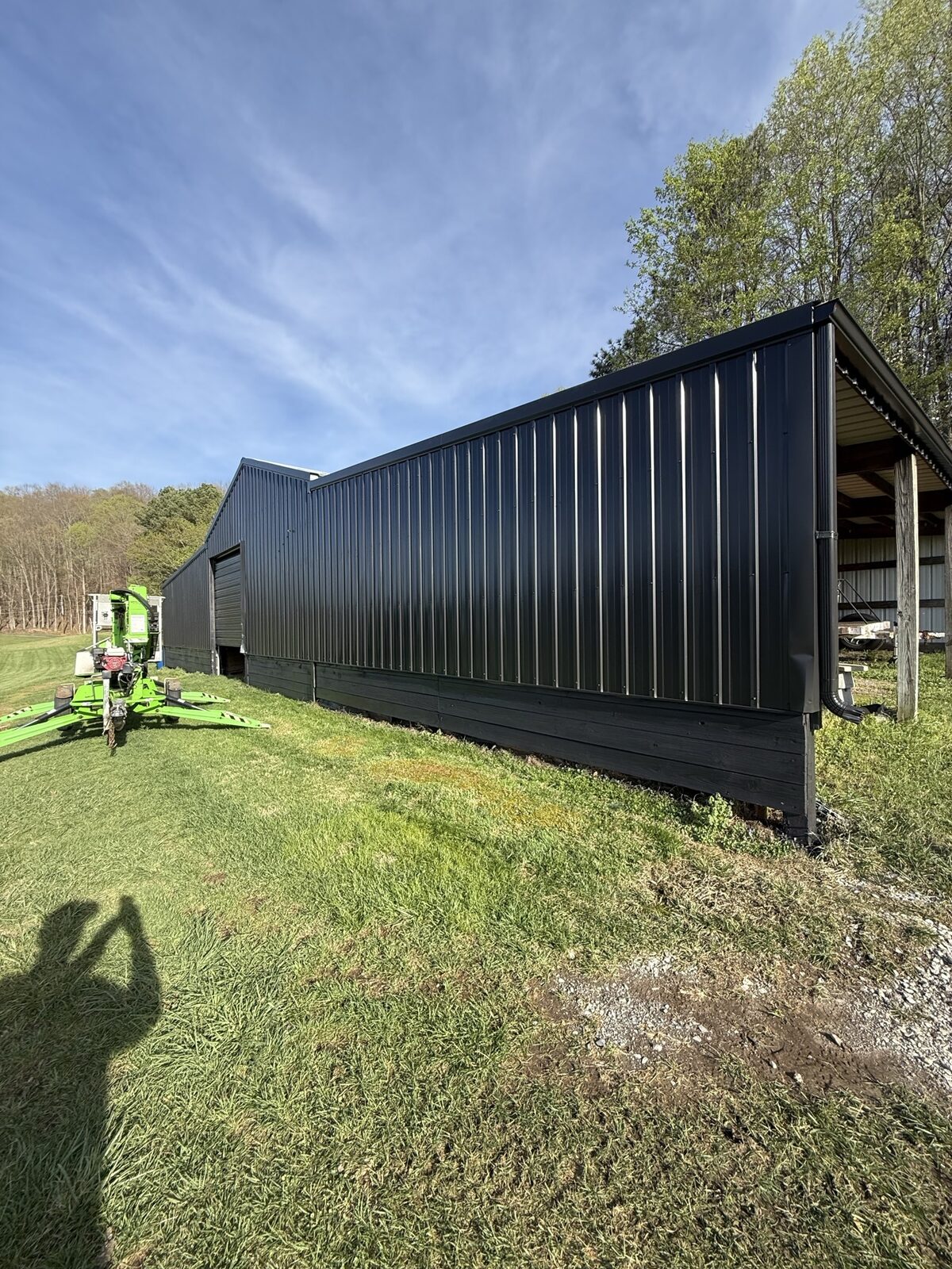 Metal building painting project by Rock's Painting in the Tri-Cities